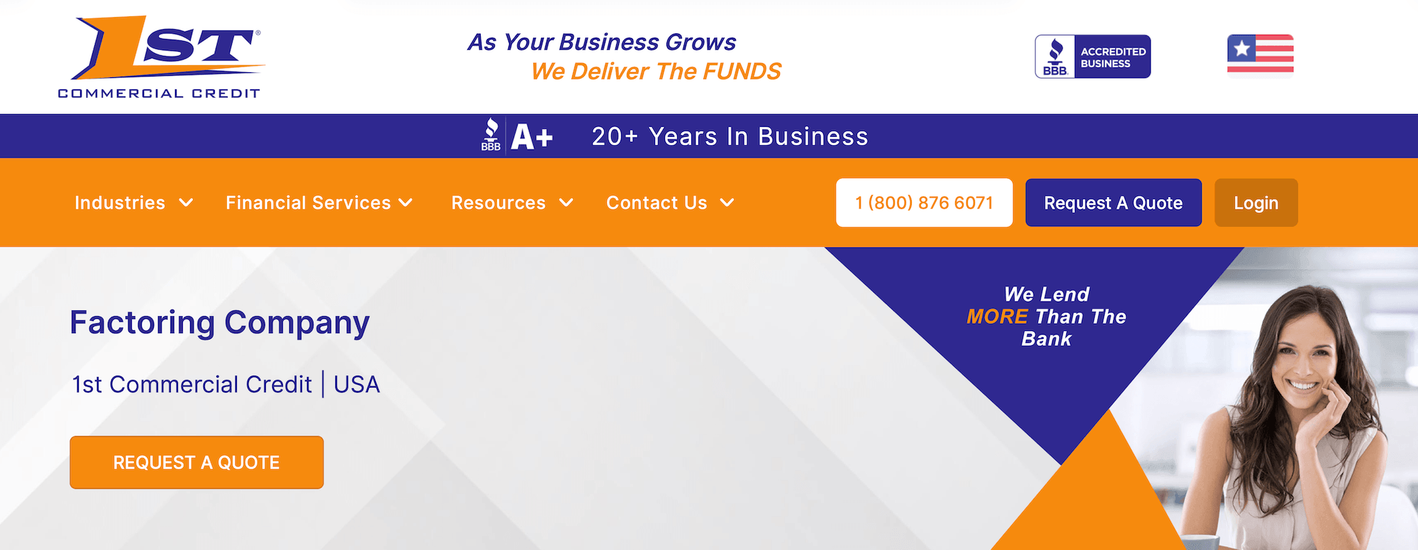 1st Commercial Credit homepage